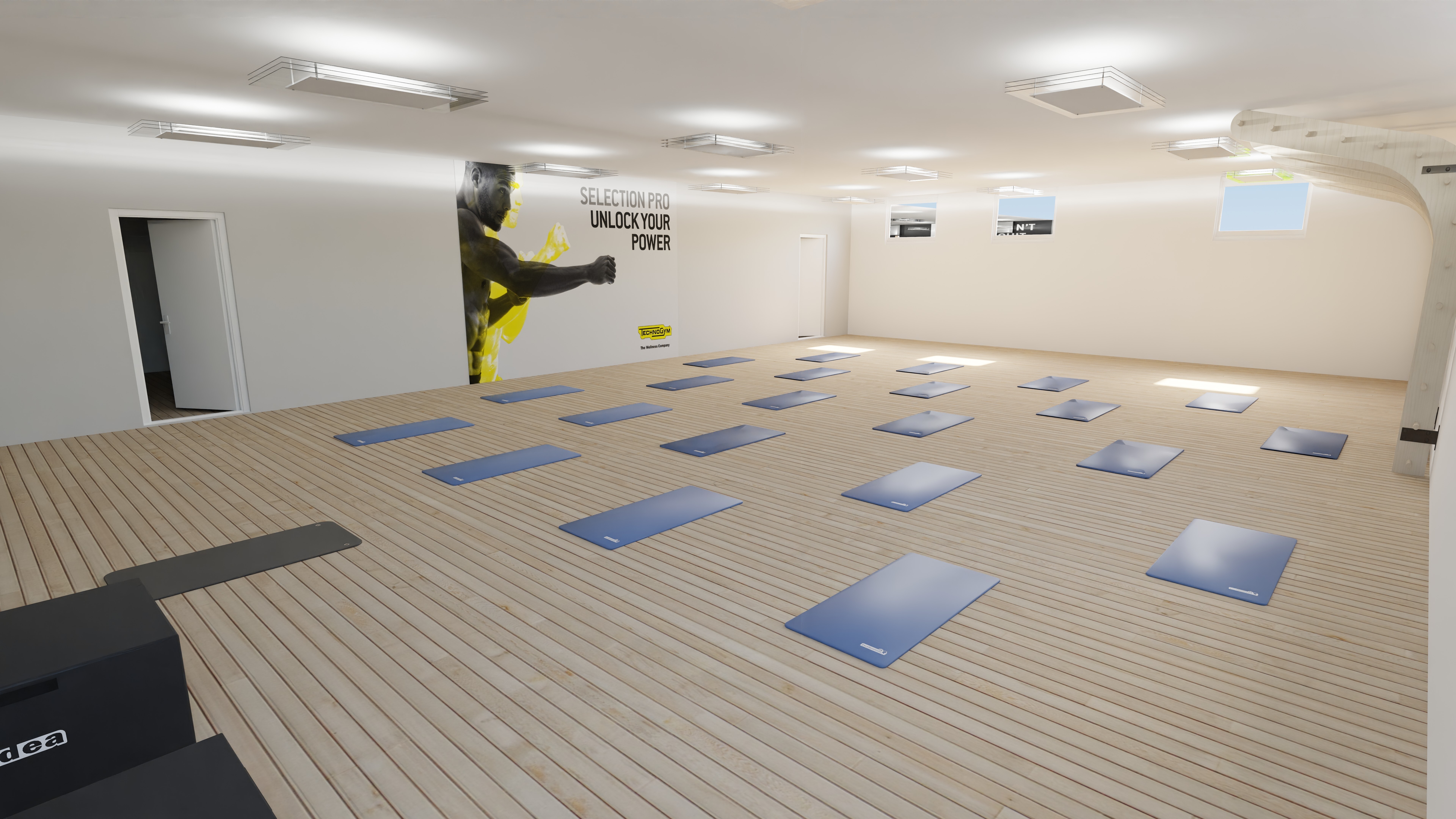 FITSPACE 140m² Bewegungsraum - Detailansicht