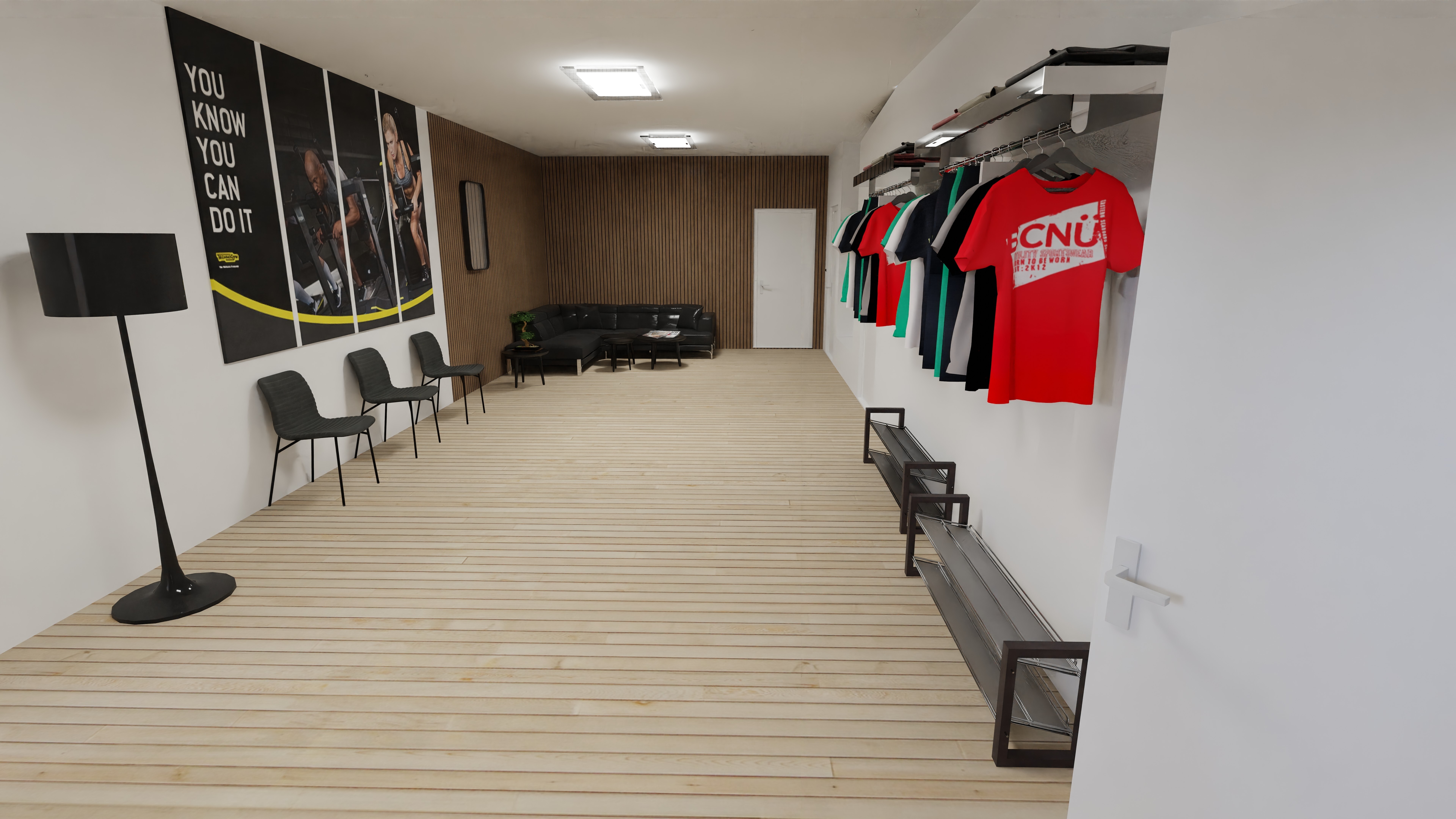 FITSPACE Vorraum - Wartebereich mit Garderobe